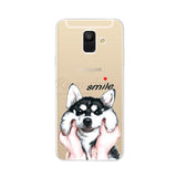 Case For Samsung Galaxy A6 2018 Transparent Cartoon Soft TPU Silicone Phone Cases Back Cover For Samsung Galaxy A6 A 6 Plus 2018