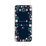 For Funda Samsung Galaxy J5 2016 Case J510 J510F Cover Flowers Painted Back Protective Phone Case For Coque Samsung J5 2016 Case